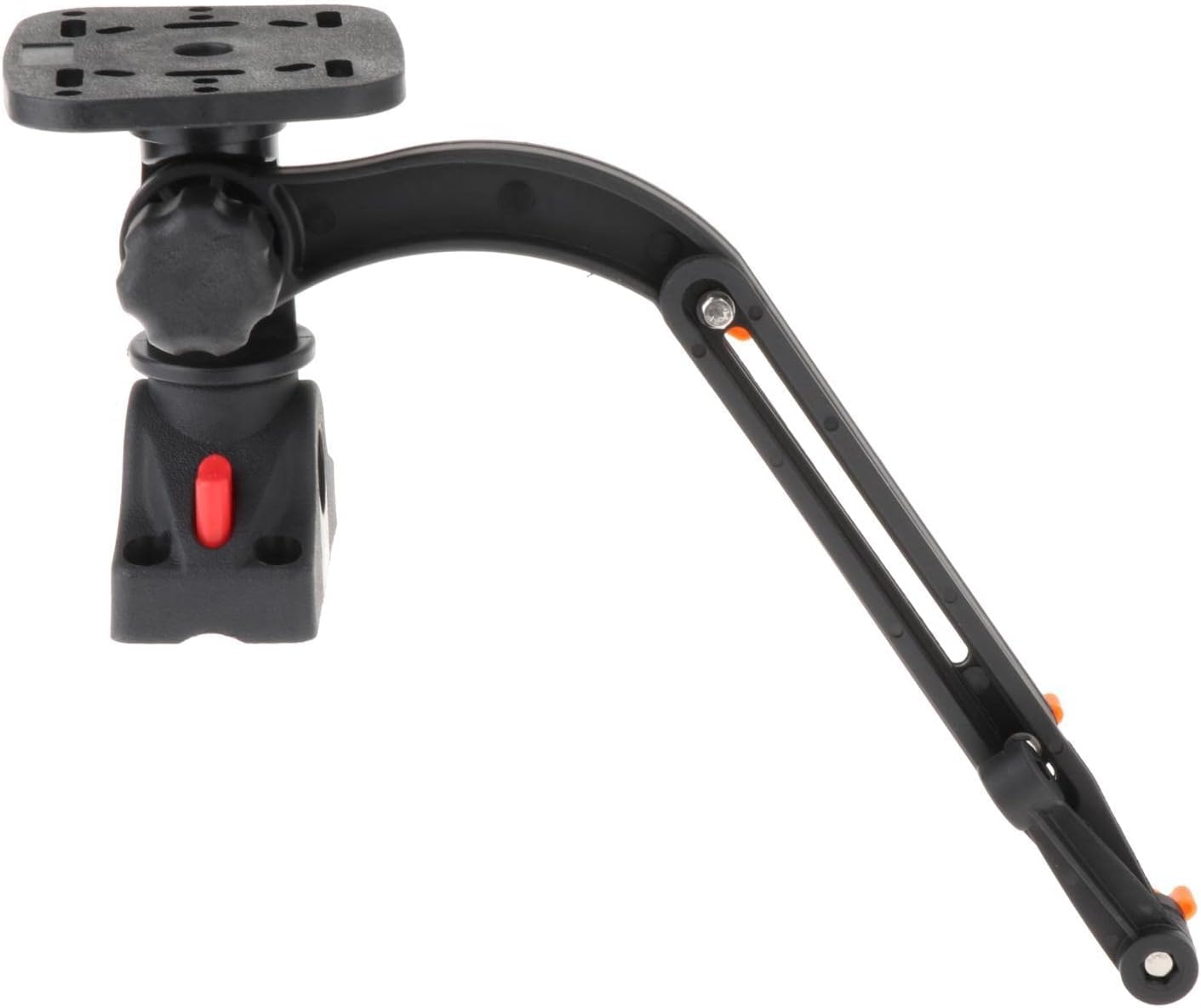 AMLESO Fish Finder Mount Bracket Transducer Mounting Arm Mounting Plate Marine Electronic Fish Finder Mount Ball Base for Kayak Yacht Accessories