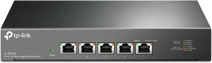 TP-Link TL-SX1008 | 8 Port 10G/Multi-Gig Unmanaged Ethernet Switch | Desktop/Rackmount | Plug & Play | Sturdy Metal Casing | Limited Lifetime Protection | Speed Auto-Negotiation