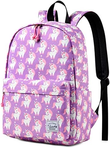 VASCHY Lightweight School Backpack for Women with Sleeve for 14" Laptop