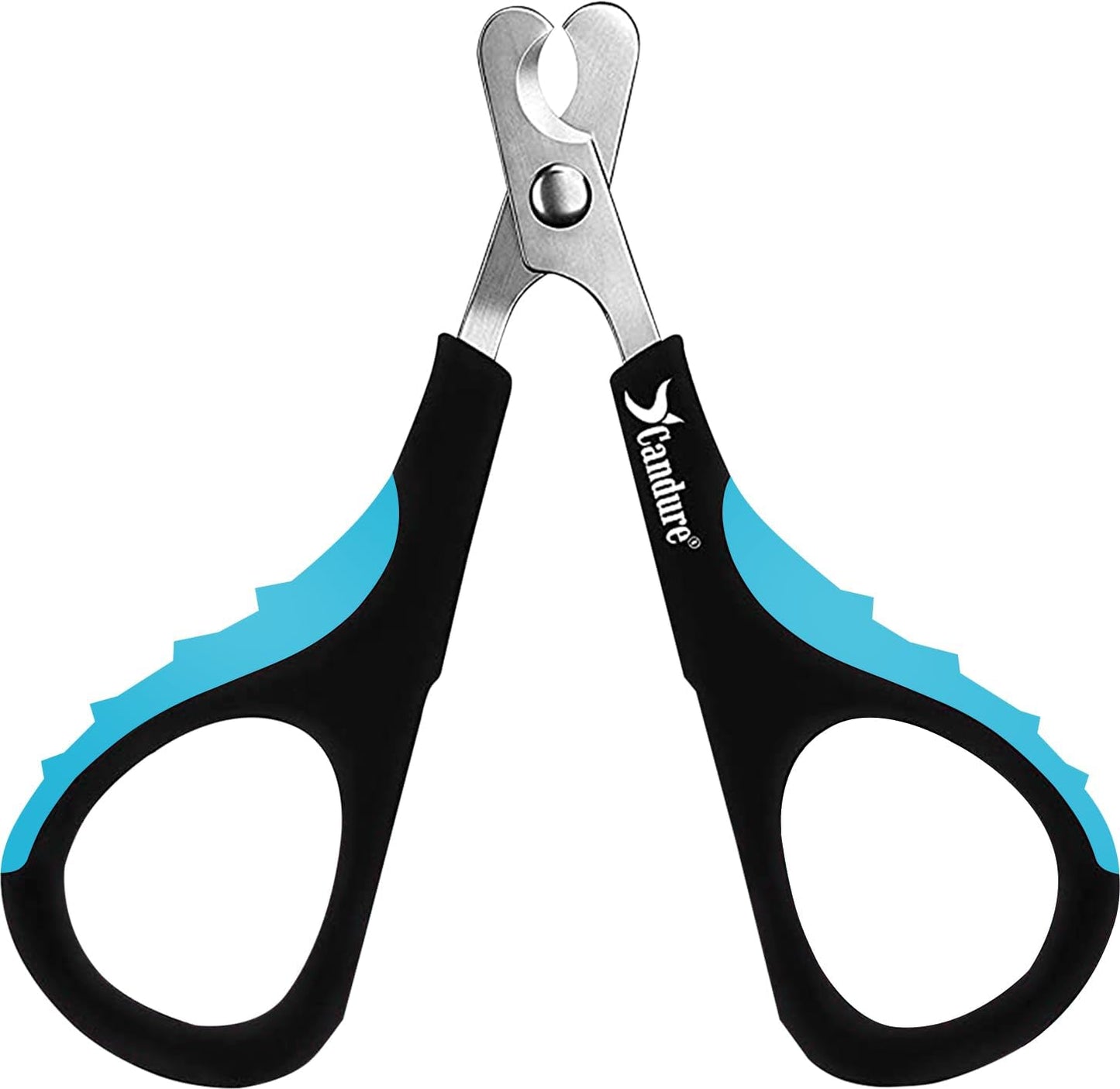 Candure Cat Nail Clippers Stainless Steel Cat Claw Trimmers for Rabbits,Guinea Pigs, Birds, Puppies, Kittens and Small Animals- Pet Nail Clippers for Professional and Home Use (Black)