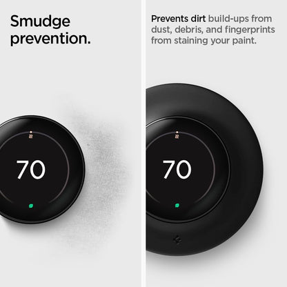 Spigen Wall Plate Designed for New Google Nest Learning Thermostat 4th Generation (2024) Wall Plate - Matte Black