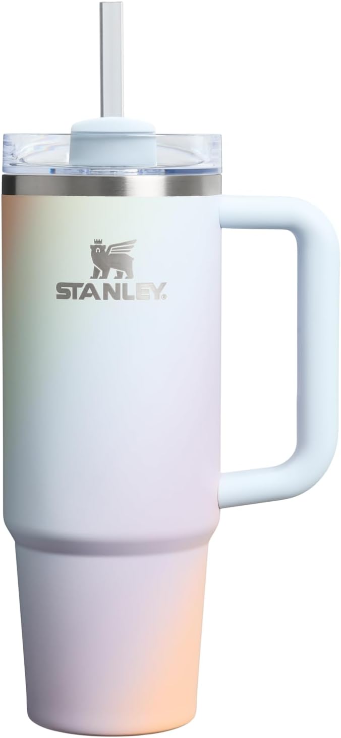 Stanley Quencher H2.0 Tumbler with Handle and Straw 30 oz | Flowstate 3-Position Lid | Cup Holder Compatible for Travel | Insulated Stainless Steel Cup | BPA-Free | Exclusive Lupine