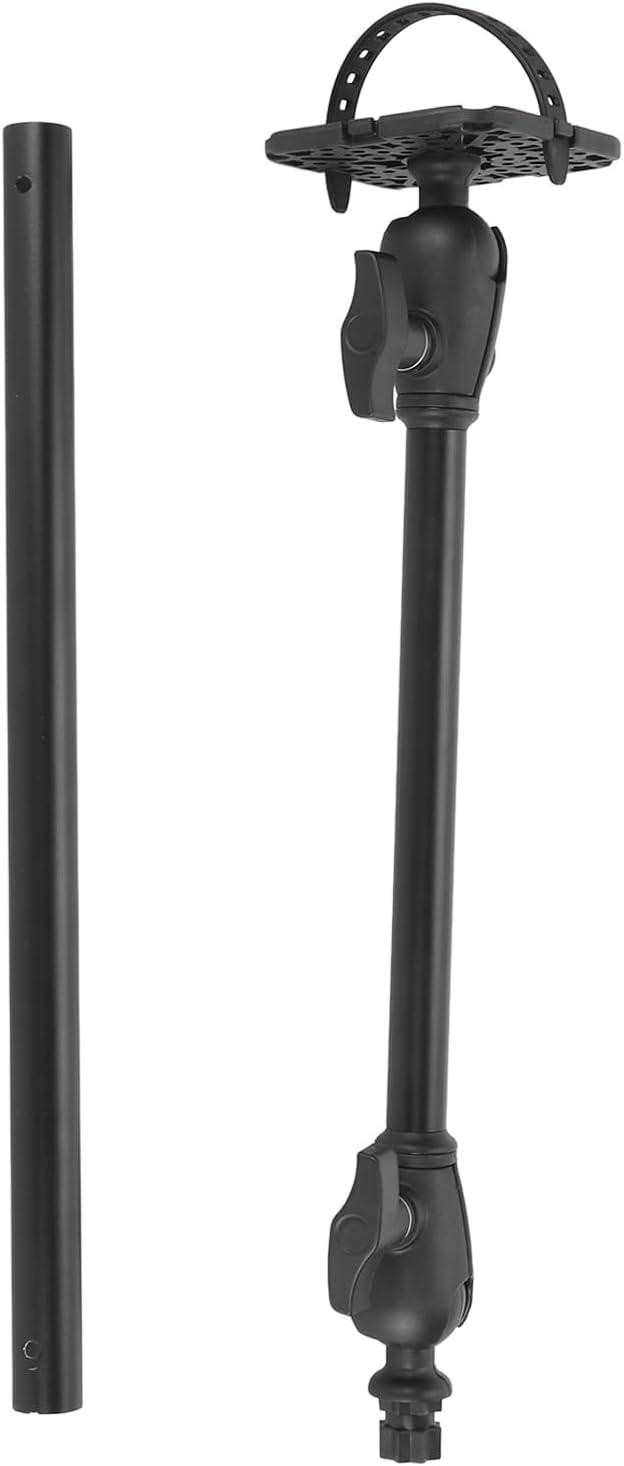 Universal Fish Finder Mounting Bracket, Dual 360 Degree Swivel Ball Mount Stand for Garmin,