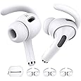 Gcioii 3 Pairs Ear Hooks Covers for AirPods Pro 2 [Added Storage Pouch] Anti-Slip Accessories Compatible with Apple AirPods Pro 2nd Generation (White)