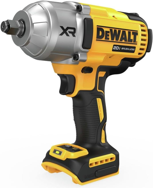 DEWALT 20V MAX XR Impact Wrench, 1/2 In Cordless, High Torque, 4 Speed Precision Mode, Tool Only (DCF900B)