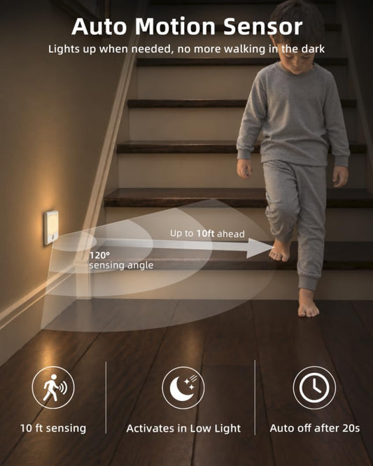 EZVALO Rechargeable Motion Sensor Night Light, Magnetic Lighting Indoor
