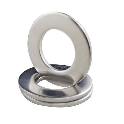 Fajoeda M6 Flat Washers 120Pcs M6 304 Stainless Steel Flat Washer for Bolts Screws, M6 x 12 mm x 1.5 mm