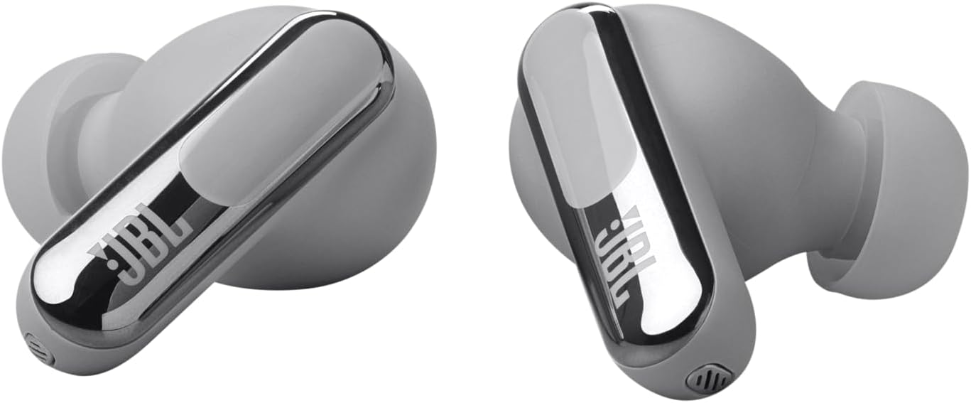 JBL Live Beam 3 - True Wireless Noise-Cancelling Closed-Stick Earbuds, 48Hrs Total Playback, Wireless Charging, 6 Mics for Perfect Calls, Multi-Point Connection, IP55 Waterproof and dustproof