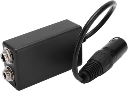 Pilot Headset Adapter, Aviation Headset Adapter, GA Dual Plugs to XLR 5 Pin Male Adapter for Headphone Extension Cable