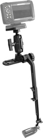 Kayak/SUP Fish Finder Mount with 1.5'' Universal Plate Ball Base, Transducer Mount Arm with Track for Marine Electronics, Compatible with Garmin, Lowrance, Humminbird, Scotty Fish Finder