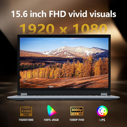 15.6 Inch 2 in 1 Gaming Laptop, Touchscreen Laptop Computer with AMD R3-3200U CPU (up to 3.5GHz) 16GB RAM 512GB SSD Laptops RJ45 WIFI5 BT5.1 HDMI Backlit Keyboard AMD Radeon Vega 3 Win 11 Pro - PuriLite