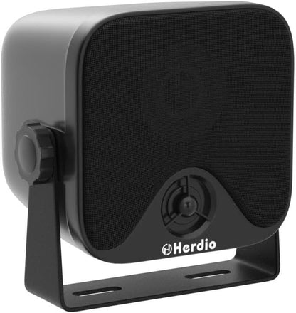 4 Inches Heavy Duty Waterproof Boat Marine Box Outdoor Speakers Surface Mounted for Skid Steer ATV UTV RZR Golf Cart Tractor Powersports Boat Truck Jeep