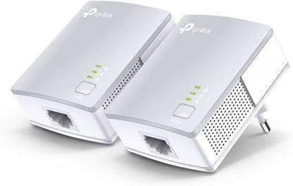 TP-Link AV1000 Powerline Ethernet Adapter(TL-PA7017P KIT) - Gigabit Port, Plug and Play, Extra Power Socket for Additional Devices, Ideal for Smart TV