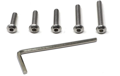 iexcell 50 Pcs M6 x 20mm Thread Pitch 1 mm Stainless Steel 304 Hex Socket Button Head Cap Screws Bolts Kit