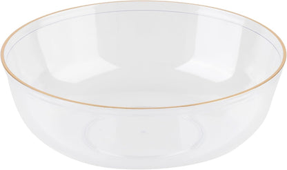 PLASTICPRO [30 Pack 10.7'' Christmass Green Plastic Party Plates Edge Collection Premium heavyweight Elegant Disposable Tableware Dishes