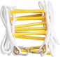 ISOP Fire Escape Rope Ladder 5 m with Spring Hooks - Emergency Evacuation Ladders - Flame Resistant Compact & Lightweight Safety Ropes 900 kg Weight Capacity - Hanging Ladders for Work