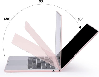 EooCoo Case Compatible with MacBook Air 13 inch M4 M3 M2 2025-2022 A3240 A3113 A2681, 13.6" Hard Case Cover & TPU Keyboard Skin & Screen Protector for Laptop Air 13.6 inch - Crystal Clear