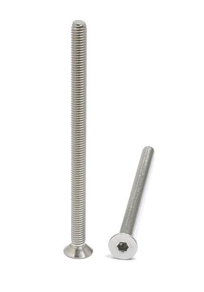 iexcell 5 Pcs M8 x 80mm Thread Pitch 1.25 mm Stainless Steel 304 Hex Socket Flat Head Cap Screws Bolts Kit