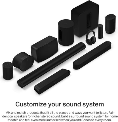 Sonos Beam Gen 2 - Black - Soundbar with Dolby Atmos
