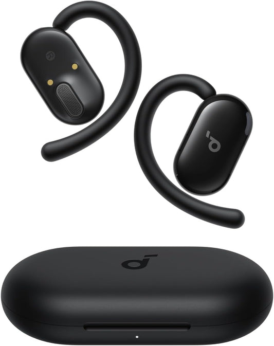 Soundcore V20i by Anker Open-Ear Headphones,Ultra-Comfort,Snug Fit,Powerful Sound,Clear Calls,IP55,LED Lights,36H Playtime,Bluetooth 5.4,Multipoint Connection(Renewed)