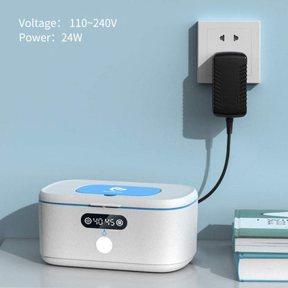 Bellababy Wipe Warmer with Night Light for Diaper Changes, with Car Charger for Portable use, Constant Temp Control Touch Screen, Wipes Dispenser Holder