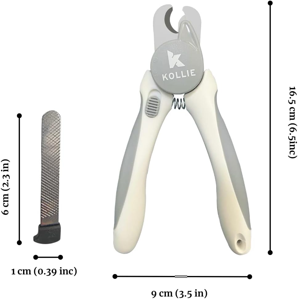 Kollie Dog Nail Clippers with Light LED, Cat Nail Clippers, Dog Nail Trimmer, Coupe Griffe Chien Avec Lumiere, Coupe Griffe Chat, Razor Sharp Stainless Steel Blades with Safety Guard