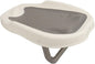Foldable Baby Bath Support with Hollow Pattern, Ergonomic Design 3 Point Mechanical Structure, Universal Fit for Home Bathroom (Grey)