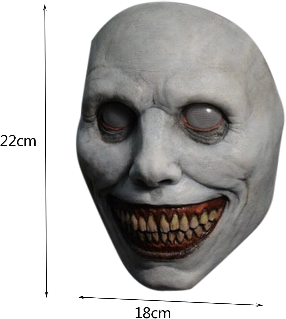 Creepy Halloween Mask Smiling Demons Mask Evil Cosplay Scary Halloween Costume Party Props, Men Women All Suit