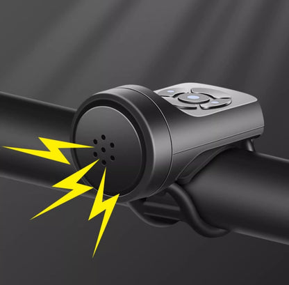 EXKOKORO Rechargeable Electric Bike Bell Horn Bell Cycling Horn for Adults with Loud Sound and Fit for Mountain Bike, Road Bike, Scooters Handlebars