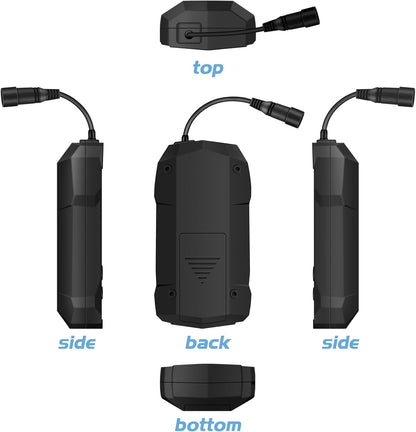 Atibin Portable Water Fish Finder Transducer Wired Handheld Depth Finder Sonar LCD Display Fish Finders Kayak FF068