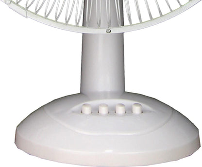 Tooltech 12 Inch Oscillating Desk Fan - 3 Speed Settings, Whisper-Quiet Operation, Adjustable Airflow, Lightweight, Tabletop Fan