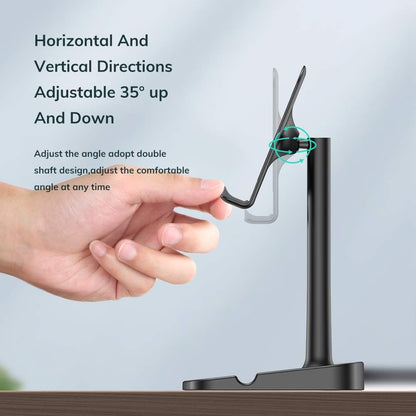 Universal Phone Holder Stand - Adjustable Tablet & Cell Phone Desk Support, Portable Mobile Holder for Home & Office Use - One Color