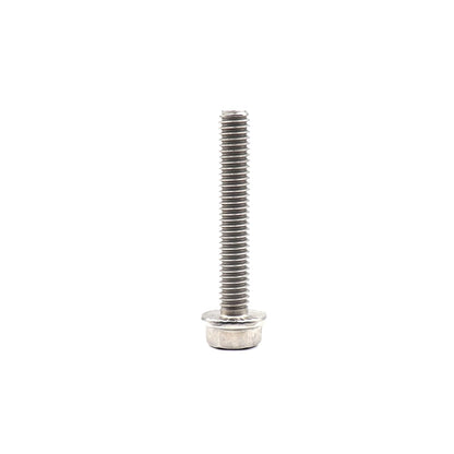 binifiMux 4pcs M10-1.25 x 70mm Serrated Flanged Hex Bolts Flange Hexagon Screws, Stainless Steel 18-8 (304), Plain Finish, DIN 6921