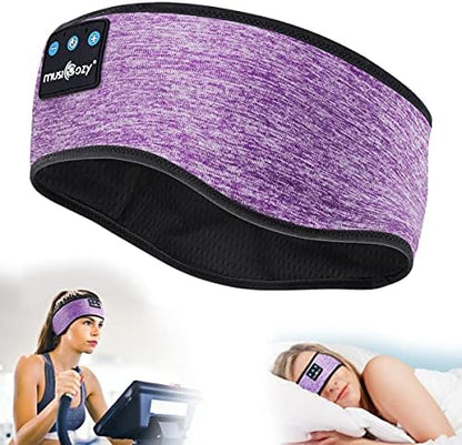 Bluetooth Sleep Headband Headphones | Wireless Sleep Mask Headphones | Music Headband for Side Sleepers | Sports Headband Earphones | Hands Free Audio Headband - PuriLite