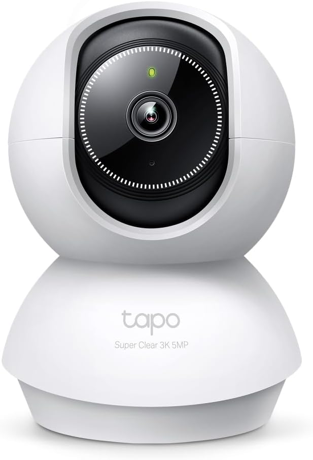 TP-Link Tapo 2K Pan/Tilt Indoor Security WiFi Camera, Baby & Pet Camera w/ 360° Motion Tracking, 2-Way Audio, Night Vision, Cloud & Local Storage (Up to 256 GB), Works w/Alexa & Google (Tapo C210P2)