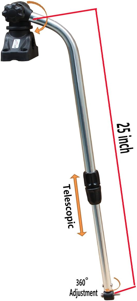 Brocraft Transducer Mounting Arm with Mount/Kayak Fish Finder Transducer Mounting - PuriLite