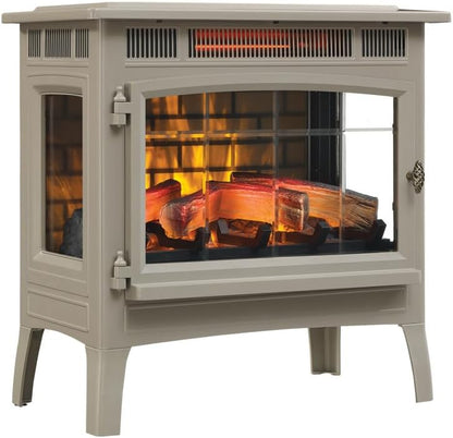 Duraflame Electric Infrared Quartz Fireplace Stove with 3D Flame Effect, Bronze
