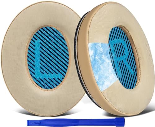 SoloWIT Earpads Cushions for Bose Headphones, Replacement Ear Pads for Bose QuietComfort 15 QC15 QC25 QC2 QC35/Ae2 Ae2i Ae2w/SoundTrue & SoundLink Around-Ear Series - QC25 PL Black&Blue