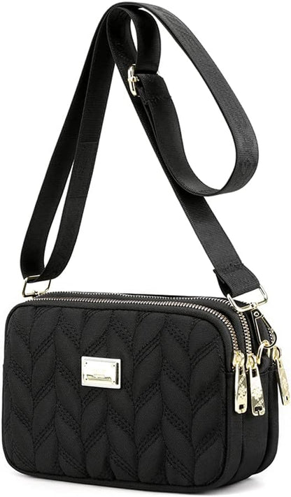 YANAIER Crossbody Bag for Women Small Cell Phone Purse Quilted Shoulder Bag Wallet For Gilrs