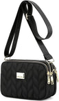 YANAIER Crossbody Bag for Women Small Cell Phone Purse Quilted Shoulder Bag Wallet For Gilrs