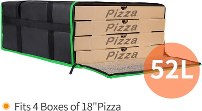 Purilite Select™ Insulated Food Delivery Bag – Extra Large Thermal Carrier for Hot &amp; Cold Food Transport