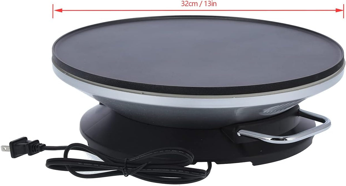 Eacam 1000W Electric Crepe Maker 13 Inch Non Stick Pancake Hine with Spreader Spatula Adjustable Temp Control for Kitchen Baking