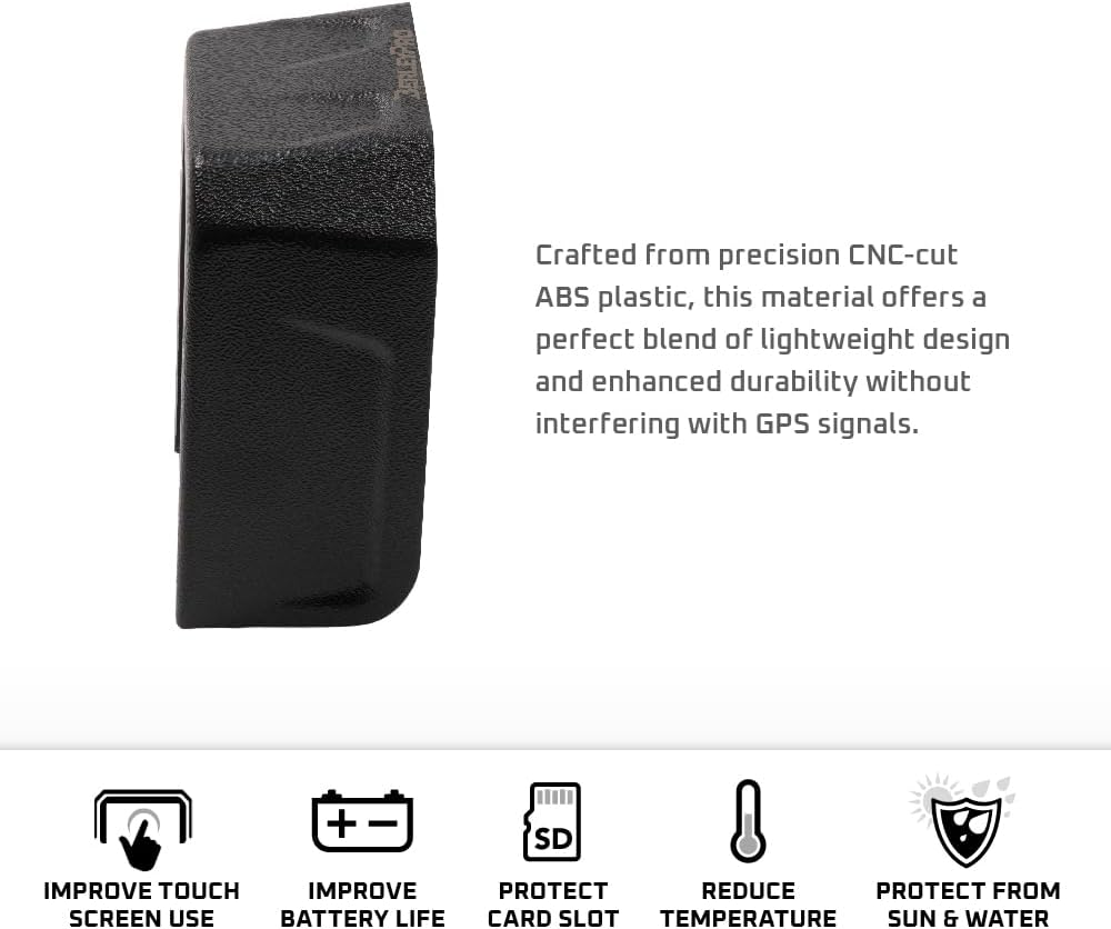 BerleyPro Visor Compatible With Garmin GPS, Fish Finders and Depth Finders - Sun Shade for Striker, Echomap, GPSMAP, and More - Echomap UHD2 7" Touch