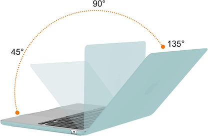 MOSISO Compatible with MacBook Air 13 inch Case 2025 2024 2023 2022 M4 A3240 M3 A3113 M2 A2681, Plastic Hard Shell&Keyboard Cover&Screen Film&Pouch for MacBook Air 13.6 inch Case, Crystal Clear