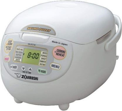 Zojirushi NS-ZCC10 5.5-Cup Neuro Fuzzy Rice Cooker And Warmer In Premium White
