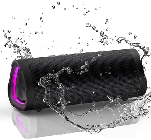 Vanzon Bluetooth Speakers, V40 Portable Wireless Speaker V5.0 with 24W Loud Stereo Sound, 24H Playtime, TWS & IPX7 Waterproof, Suitable for Travel, Beach,Home and Outdoors,Great Choice for Gift