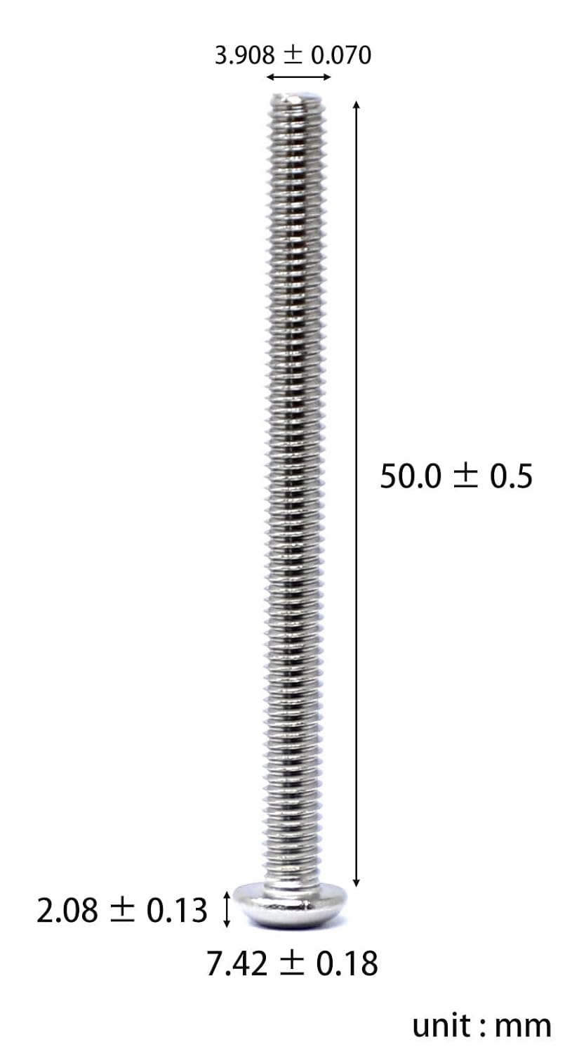 iexcell 50 Pcs M6 x 20mm Thread Pitch 1 mm Stainless Steel 304 Hex Socket Button Head Cap Screws Bolts Kit