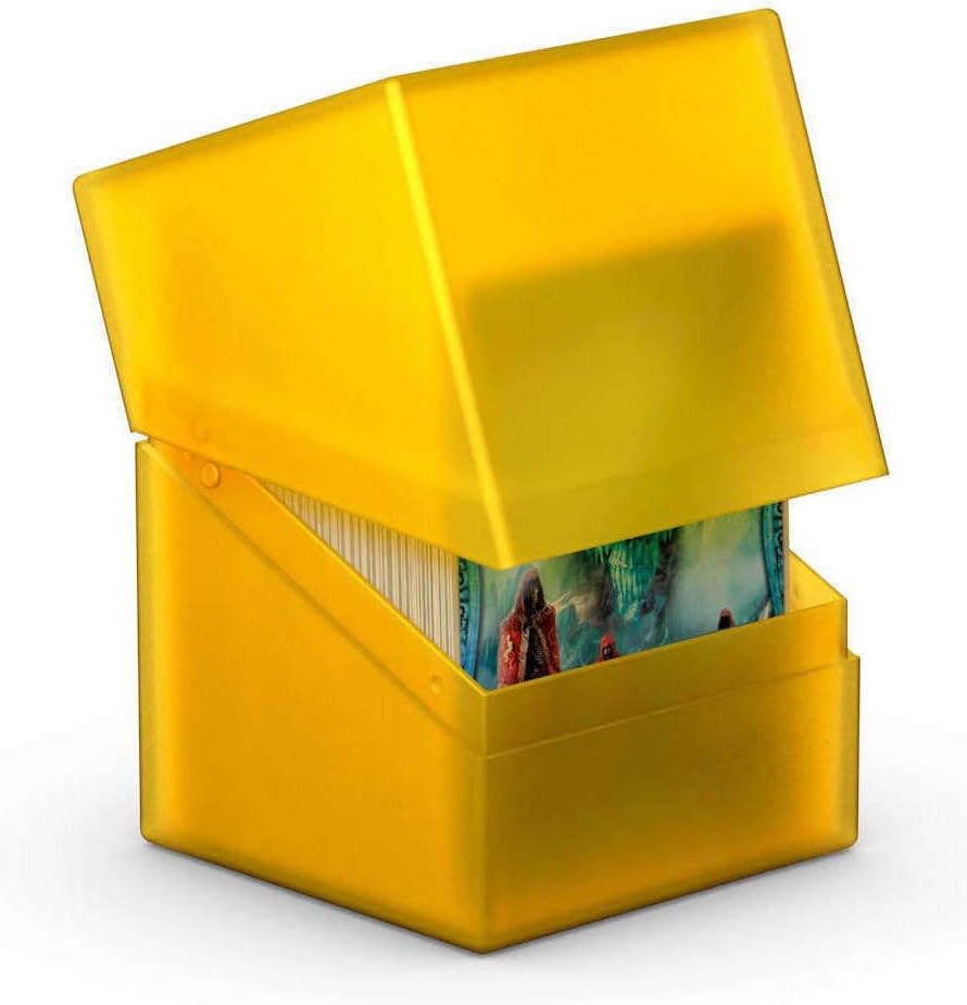 Ultimate Guard Boulder 100+ Classic, Deck Case for 100 Double-Sleeved TCG Cards, Onyx, Secure & Durable Storage for Trading Card Games, Soft-Touch Finish