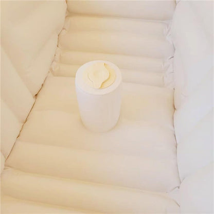 Baby Bath Tub, Inflatable Toddler Wash Tub Bath Seat With Pump | Adjustable Bathing Support Seat, Foldable Sitting Shower Bathtub For Camping Beach Travel Outdoor