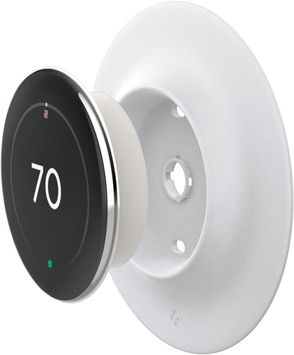 Spigen Wall Plate Designed for New Google Nest Learning Thermostat 4th Generation (2024) Wall Plate - Matte Black